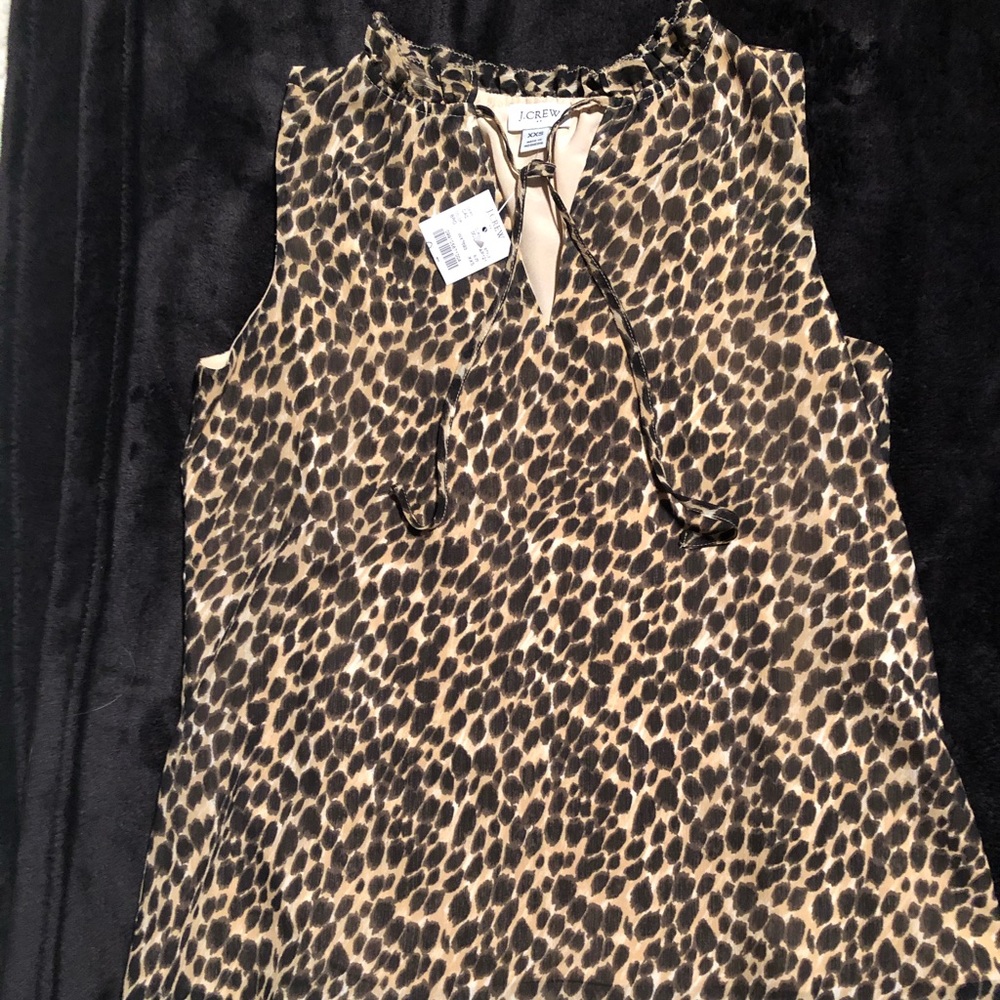 J. Crew sleeveless blouse.